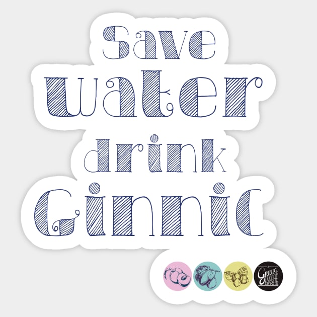 ginnic save water Sticker by Binooo